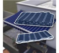 Tessuto di ricambio per tenda da terrazza retrattile, protezione UV per finestre, porte, giardini, balconi, 5 x 2 m, colore blu, disponibile nelle misure 2 m, 3 m, 4,2 m, 7 m
