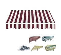 Tessuto di ricambio per tenda retrattile, 2 m, 2,5 m, 3 m, 4 m, 5 m, copertura per baldacchino per esterni, tenda di ricambio per balcone (striscia 1, 3,5 x 3 m)