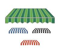 Tessuto di ricambio per tenda retrattile, 2 x 1,5 m, copertura per esterni per patio, materiale blu per tende da 4 x 3 m, 3 x 2 m, 2 x 1,5 m
