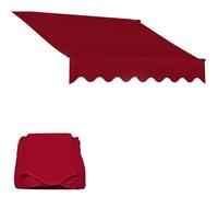 Tessuto di ricambio per tenda retrattile, 3 x 2 m, 4 x 2 m, 5 x 2 m, copertura manuale per porte e balconi, materiale di ricambio rosso (2 x 1,5 m, 2 x 1,5 m)