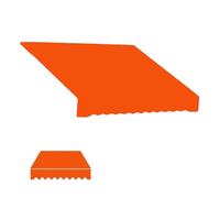 Tessuto di ricambio per tenda retrattile, 4 x 3 m, 4 x 2,5 m, 3,5 x 2,5 m, tenda manuale per patio per ristoranti e balconi, protezione UV, impermeabile, arancione (400 x 350 cm)
