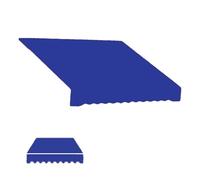 Tessuto di ricambio per tenda retrattile, 4 x 3 m/4 x 2,5 m/3,5 x 2,5 m, tenda manuale per ristorante e balcone, protezione UV, impermeabile, blu, 250 x 150 cm