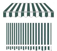 Tessuto di ricambio per tenda retrattile, a righe, resistente alle intemperie, per finestre, porte e balconi, 3 x 1,5 m, facile da installare, vari