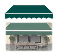 Tessuto di ricambio per tenda retrattile con protezione UV Parasole esterno per terrazza giardino balcone verde 3,6 x 1,5 m Materiale durevole