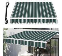 Tessuto di ricambio per tenda retrattile, impermeabile e resistente ai raggi UV, copertura per patio, terrazza, cortile, materiale durevole per una migliore vita all'aperto