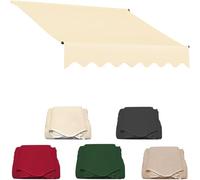 Tessuto di ricambio per tenda retrattile, materiale parasole 5x3m, copertura durevole per esterni, protezione UV, tessuto per tenda da patio resistente agli strappi, A04