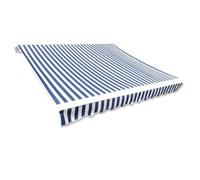 Tessuto di ricambio per tende a rullo, colore blu e bianco, 3 x 2,5 m, include mantovana senza cornice, ideale per la decorazione della casa e facile installazione, migliora il tuo spazio!