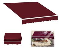 Tessuto di ricambio per tende da sole, impermeabile, per esterni, da 200 x 150 cm a 600 x 300 cm, soluzione ombreggiante durevole per il tuo patio o giardino