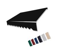 Tessuto di ricambio per tende da sole per balconi e terrazzi, con clip manuale, colore blu, 350 x 250 cm, materiale durevole per esterni, facile da installare
