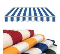 Tessuto di ricambio per tende da sole retrattile, 2,5 x 2 m, 3 x 2 m, 4 x 2 m, resistente, per tende da sole per finestre e porte, blu (4 x 3,5 m) resistente alle intemperie e protezione UV