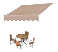 Tessuto di ricambio per tende da sole versatile per esterni, per patio, giardino, balcone, colore cammello, 7 x 4 m, resistente alle intemperie, protezione UV