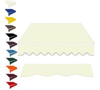 Tessuto di ricambio per tende retrattili 2 x 1,5 m, copertura nera con mantovana - Adatto a 2,5 x 2 m, 3 x 2 m, 3 x 2,5 m, 4 x 2 m - Materiale resistente per baldacchino esterno per striscioni