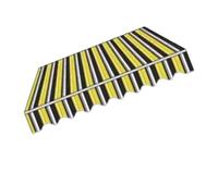 Tessuto di ricambio per tende retrattili 3,6 x 3 x 2,5 m, 5 pezzi, materiale in poliestere (strisce 400 x 250 cm) per protezione solare esterna