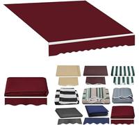 Tessuto di ricambio per tettoia retrattile personalizzabile per esterni, resistente ai raggi UV e all'acqua, per uso domestico e commerciale, design facile da installare