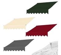 Tessuto di ricambio per tettoia superiore resistente ai raggi UV, in tela, copertura per patio esterno disponibile in verde/rosso/grigio/beige, dimensioni 2-7 m, telaio non incluso