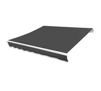 Tessuto di ricambio resistente alle intemperie, 3,5 x 2,5 m, grigio scuro, perfetto per ombrellone, gazebo, pergola e copertura per patio