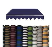 Tessuto di ricambio retrattile per patio (senza e) 100% poliestere 280 g esterno Sun e Deck copertura finestra porta riparo sole tela w/mantovana per cortile terrazza balcone (O (2,5 x 2,1 m)
