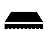 Tessuto di ricambio retrattile per tenda da patio, 30,5 x 2,4 m, copertura parasole per esterni, per terrazza, balcone e giardino, baldacchino in tela nera per cortile