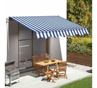 Tessuto di ricambio retrattile per tenda da patio (solo tessuto), impermeabile, resistente agli strappi, in tela Oxford, riparo dal sole per cortile, terrazza, balcone, 3 x 1,5 m