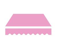 Tessuto di ricambio retrattile per tenda da sole da giardino, terrazza, balcone, 3 x 2,5 m, impermeabile, protezione UV rosa