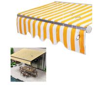 Tessuto di ricambio retrattile per tende da sole, materiale in poliestere impermeabile per copertura di finestre e porte, 2,5 x 2 m, tessuto a baldacchino per esterni, resistente ai raggi UV, facile