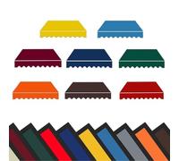 Tessuto di ricambio retrattile per veranda, impermeabile, manuale, copertura in tela, facile da cambiare, arancione, 300 x 250 cm, soluzione ombreggiante per esterni