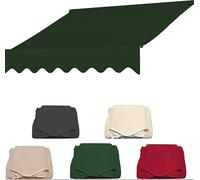Tessuto di ricambio retrattile per veranda, tela impermeabile per tenda manuale, facile da cambiare, resistente, verde 3 m