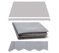 Tessuto di ricambio universale per tenda da campeggio, retrattile manuale, parasole per patio, baldacchino color crema per terrazza, balcone, cortile, 3,5 x 2,5 m