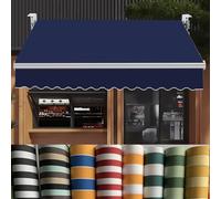 Tessuto di ricambio universale per tenda da giardino da 280 g, resistente, adatto per tutte le marche, design senza cornice, per ponti, ristoranti, negozi e caffetterie, 4,6 x 2 m