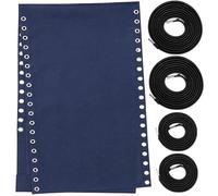 Tessuto di Sostituzione della Sedia con Kit di cordone Bungee, Tessuto di Riparazione da 160 * 43 cm con Cavo di Sostituzione per sedie reclinabili Patio Salotto Sedia Spiaggia Imbracatura, Blu