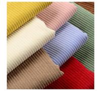 Tessuto di Velluto a Coste Solido e Spesso Materiale a Coste Tessuto Decorativo per Tappezzeria Guanto Abbigliamento Cuscini Creativi Esigenze Borsa Mobili Facendo Vestito Crafts, 50x155cm(Color:Purpl