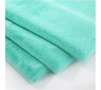 Tessuto di velluto grezzo Tessuto di velluto caldo tessuto di velluto per fiocchi, bottoni superiori, foulard, vestiti, costumi larghezza 1,6 m tessuto di velluto per mobili (verde chiaro, 1,6 x 0,5 m
