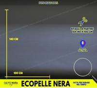 Tessuto Ecopelle al metro Nero per Tappezzeria Auto Moto Al metro Similpelle in