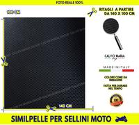 Tessuto ecopelle moto per sella al metro motocicletta sellino black RESISTENTE