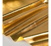Tessuto elastico in spandex lavorato a maglia per stampa a caldo Materiale elastico in lamina d'oro e argento per progetti creativi (oro)