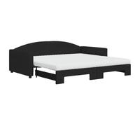 Tessuto estraibile 2 in 1 con doppio materasso modello standard nero