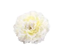 Tessuto Fiore Capelli Fermaglio for capelli da donna con fiore di peonia Accessori for cappelli paglia fai-da-te Vacanza al mare(Color 10)
