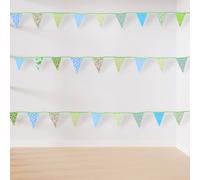 Tessuto Fiori Celebrazione Festiva Bunting Colori Vivaci Facile da Appendere Des