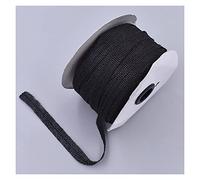 Tessuto Fusibile,Tessuto Termoadesivo 100 Meters Bianco Nero Colore Nero Tessuto Non-tessuto Fusibile Adesivo Single Sided Nastro in tessuto interlining Accessori for cucire FAI DA TE (Color : Black