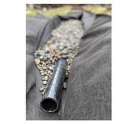 Tessuto geotessile da giardinaggio, tessuto non resistente 1 pezzo 5 once for drenaggio francese, vialetto, stabilizzazione del suolo e controllo delle infestanti(Black,1mx75m/3.3ftx246ft)