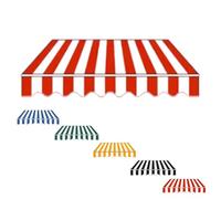 Tessuto impermeabile di ricambio per tenda da sole, per giardino, balcone, terrazza, 250 cm, 300 cm, 400 cm, rosso, 350 x 300 cm, materiale resistente
