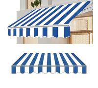 Tessuto impermeabile per tenda da balcone 250350 cm, tela di ricambio blu, resistente, materiale per baldacchino da esterno, 4 x 2,5 m, ideale per terrazze e terrazze