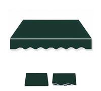 Tessuto impermeabile per tenda da sole di alta qualità in tela di ricambio per tende da sole verde scuro 3 x 2 m durevole materiale di protezione solare perfetto per tende personalizzate