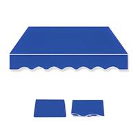 Tessuto impermeabile per tenda da sole, tela di ricambio per tende da sole (blu, 3 x 2 m), tessuto resistente per protezione solare, materiale di copertura per tenda da sole