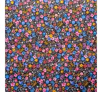 Tessuto In Cotone 100% Con Scheletri E Fiori Di Timeless Halloween