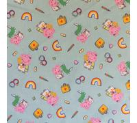 Tessuto In Cotone Con Stampa Digitale - PEPPA PIG DR PEPPA