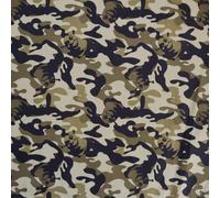 Tessuto In Cotone Poplin Stretch Stampato Digitalmente - SHREK CAMOUFLAGE MOSS