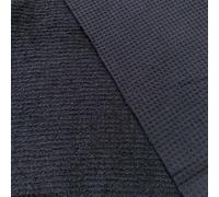 Tessuto In Cotone Spugna Di Lusso A Rete - NAVY