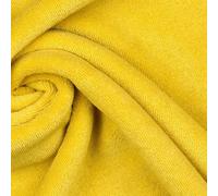 Tessuto In Cotone Stretch In Spugna - GIALLO