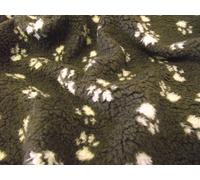 Tessuto In Finta Pelliccia Sherpa Fleece - Zampe Di Cioccolato